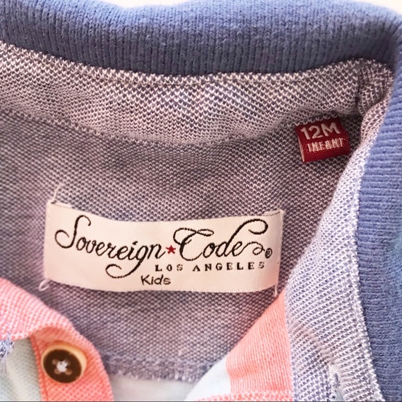 Sovereign Code Striped Polo Shirt - Picture 2 of 7